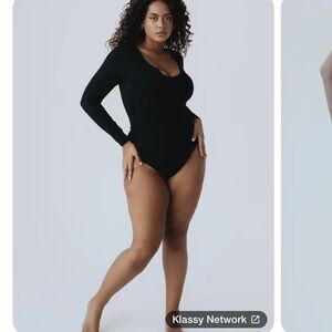 Klassy Network Black Women's Bodysuit NWT